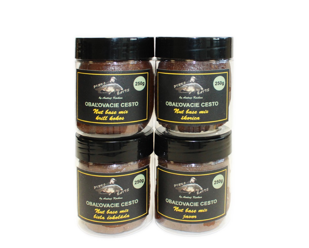 Pirko Baits Obaľovacia Pasta Nut Base Mix Banán Biela Čokoláda 250g
