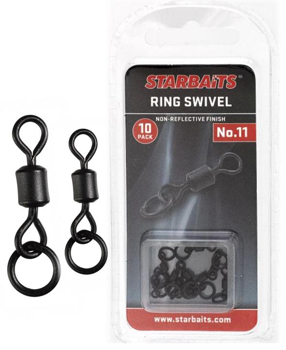 Starbaits Obratlík s krúžkom Ring Swivel veľ.8 10ks