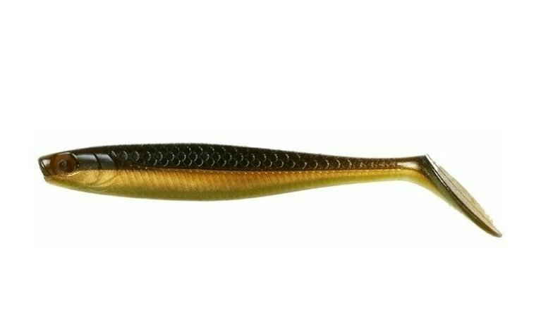 Ron Thompson Nástraha Slim Shad Paddle Tail 10cm Blue Silver