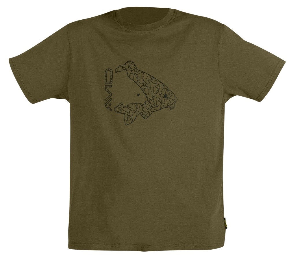 Avid Carp Tričko Icon T-Shirt Khaki veľ.L