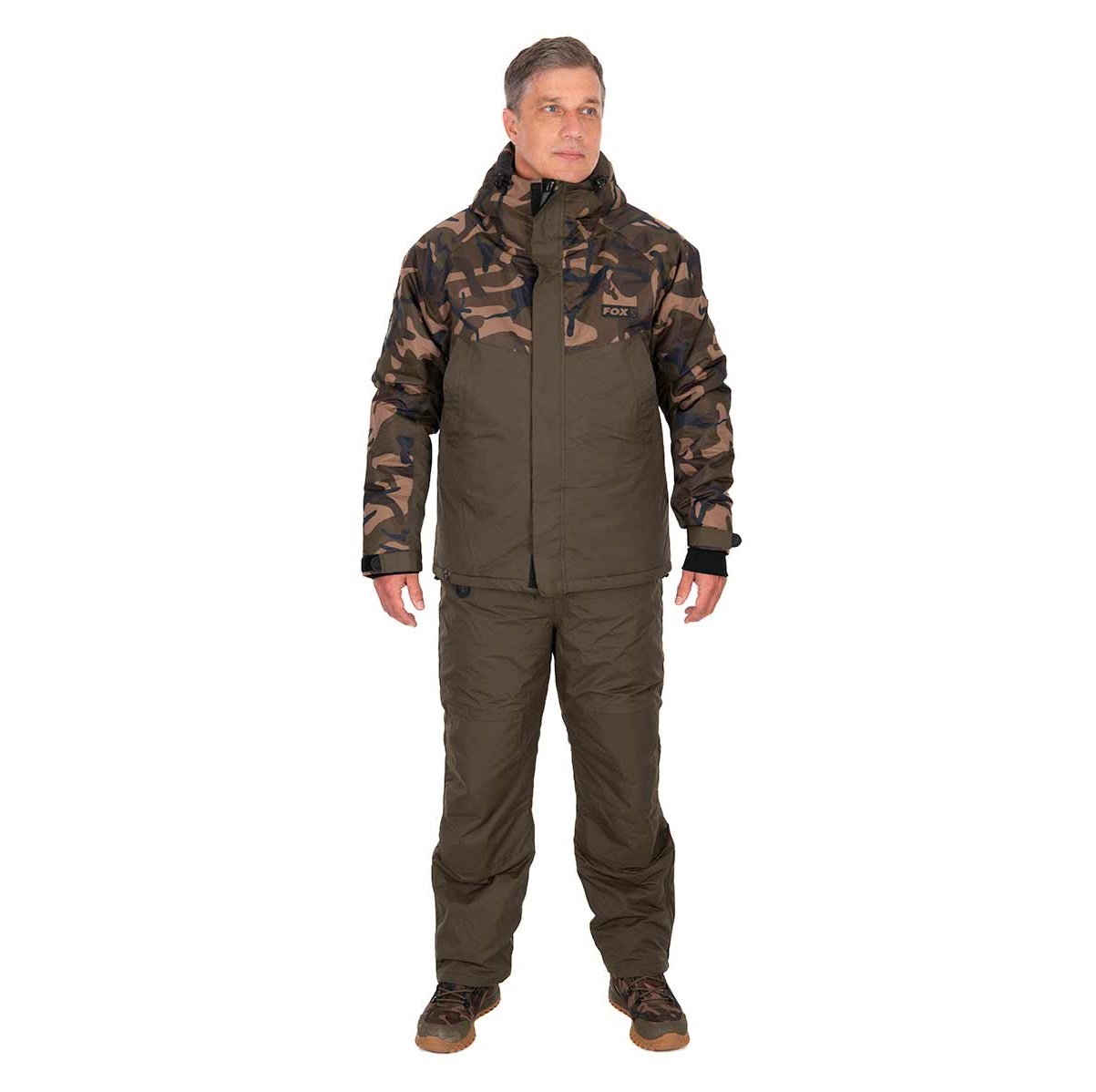 Fox Zimný komplet Carp Winter Suit Camo Khaki veľ.L
