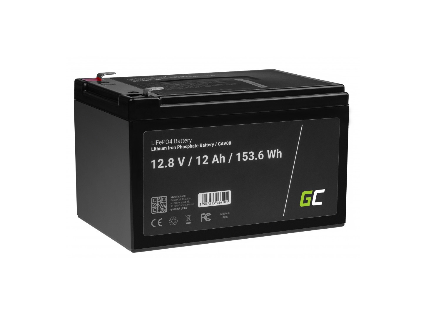 Green Cell Akumulátor GC LiFePO4 12,8V 12Ah