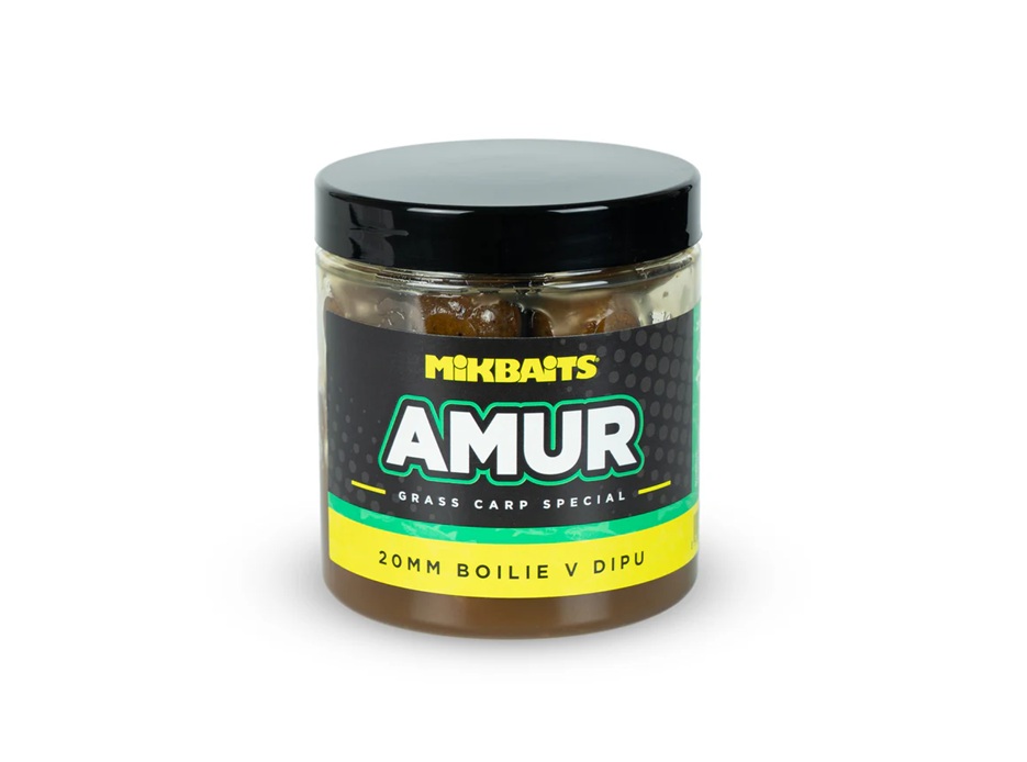 Mikbaits Boilies v dipe Amur Range 250ml 20mm