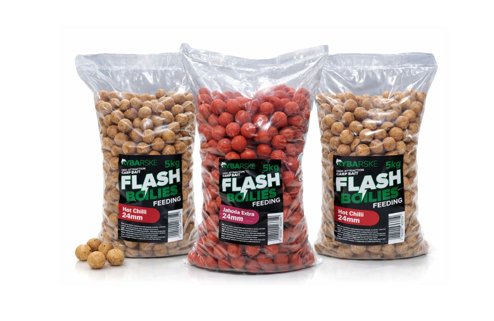 RYBA Boilies Flash Feed 5kg Hot Chilli 20mm