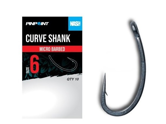 NASH Háčiky Curve Shank Micro Barbed veľ.8