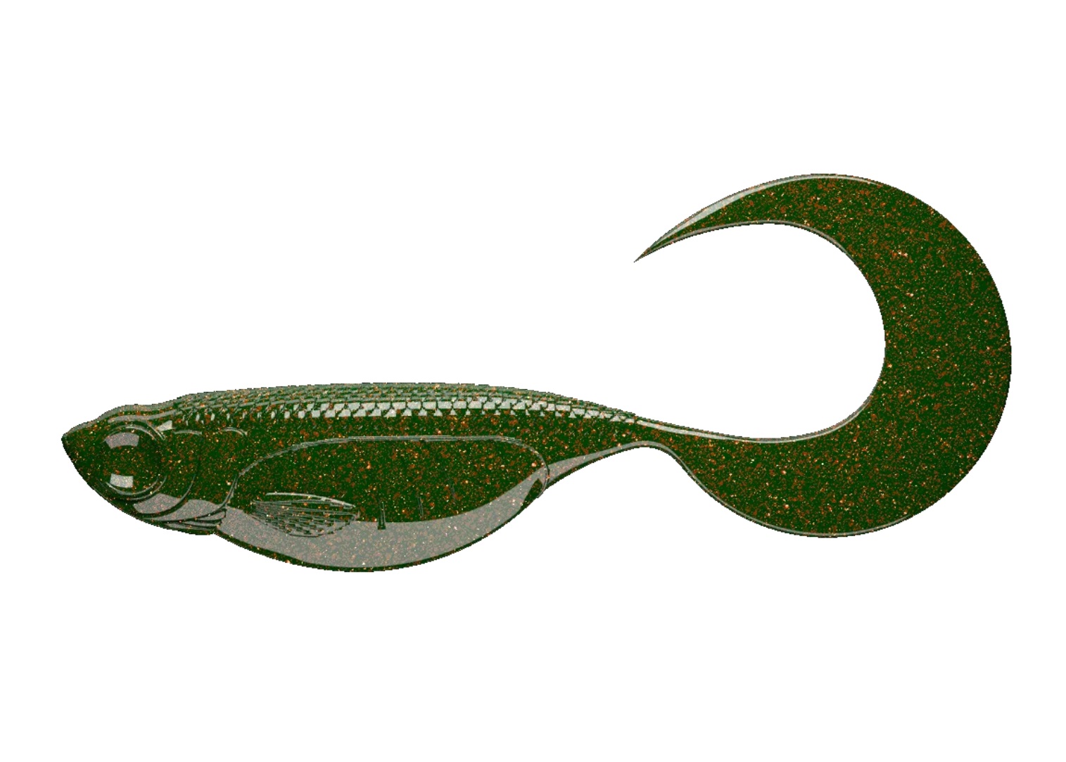 Libra Lures Nástraha Embrion Twist Tail 65mm 10ks Salty Green 029