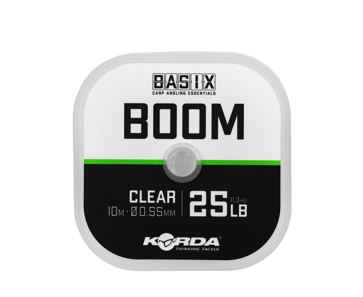 Korda Fluorocarbon Basix Boom 10m 25lb 0,55mm
