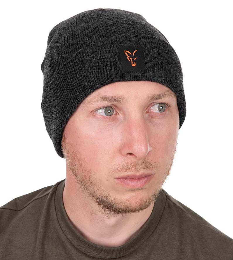 Fox Čiapka Collection Beanie Black Orange