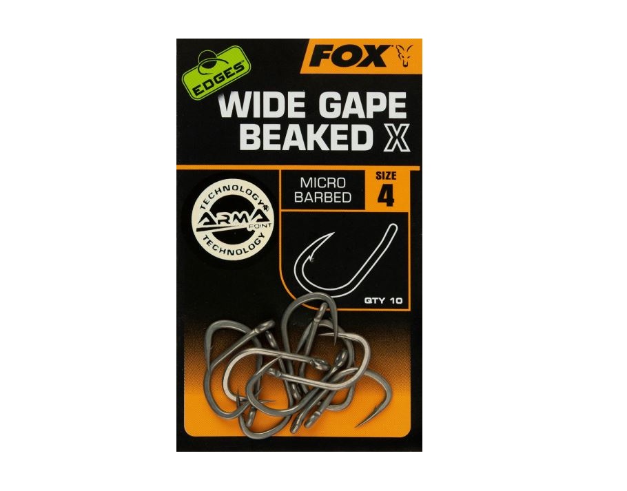 Fox Háčiky Edges Wide Gape Beaked X veľ. 4