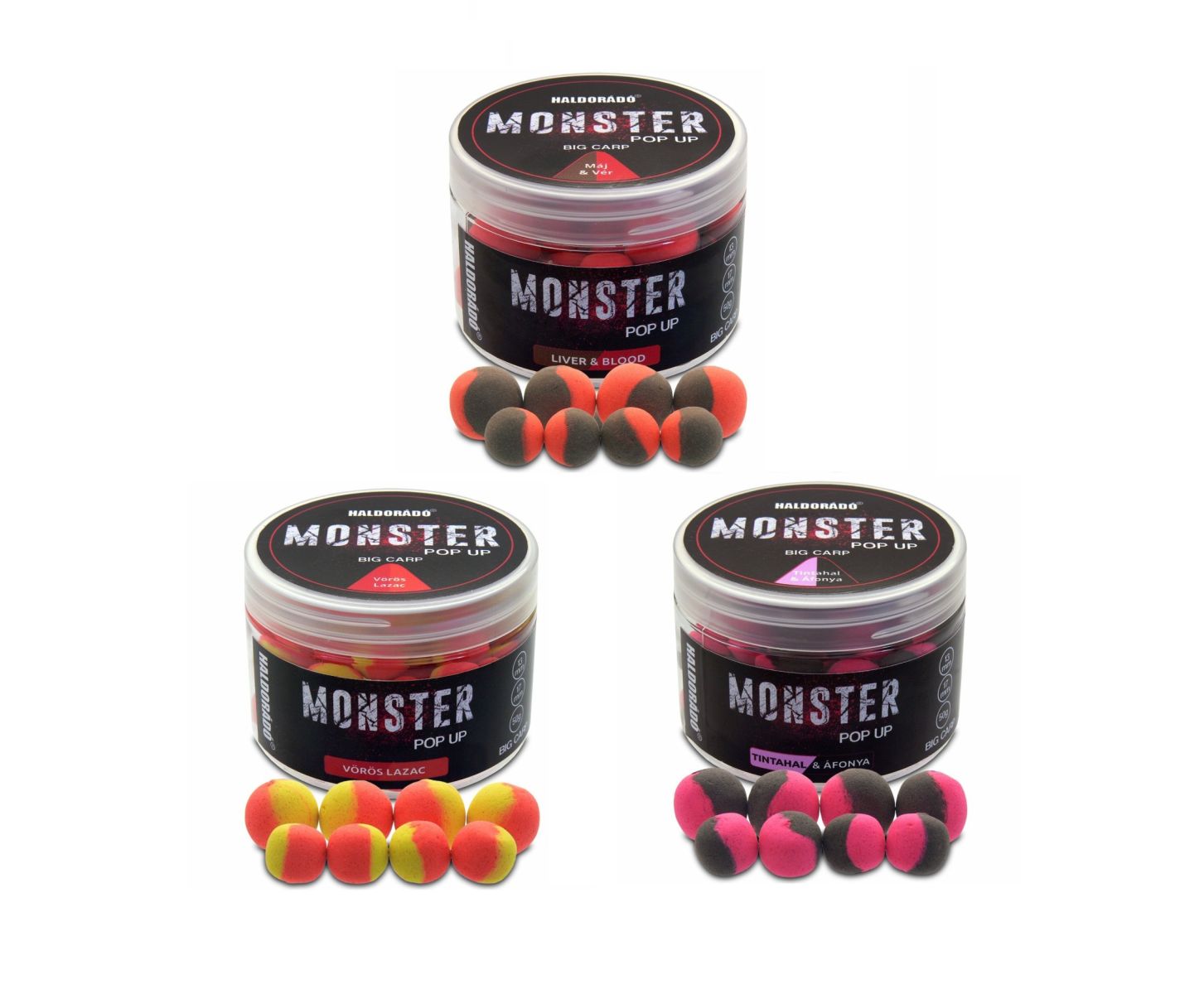 Haldorado Pop Up Monster  Big Carp 13-17mm 50g Squid Blueberry