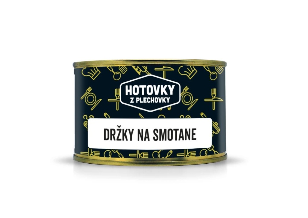 Hotovky z plechovky Jedlo Hotové Držky na smotane 400g