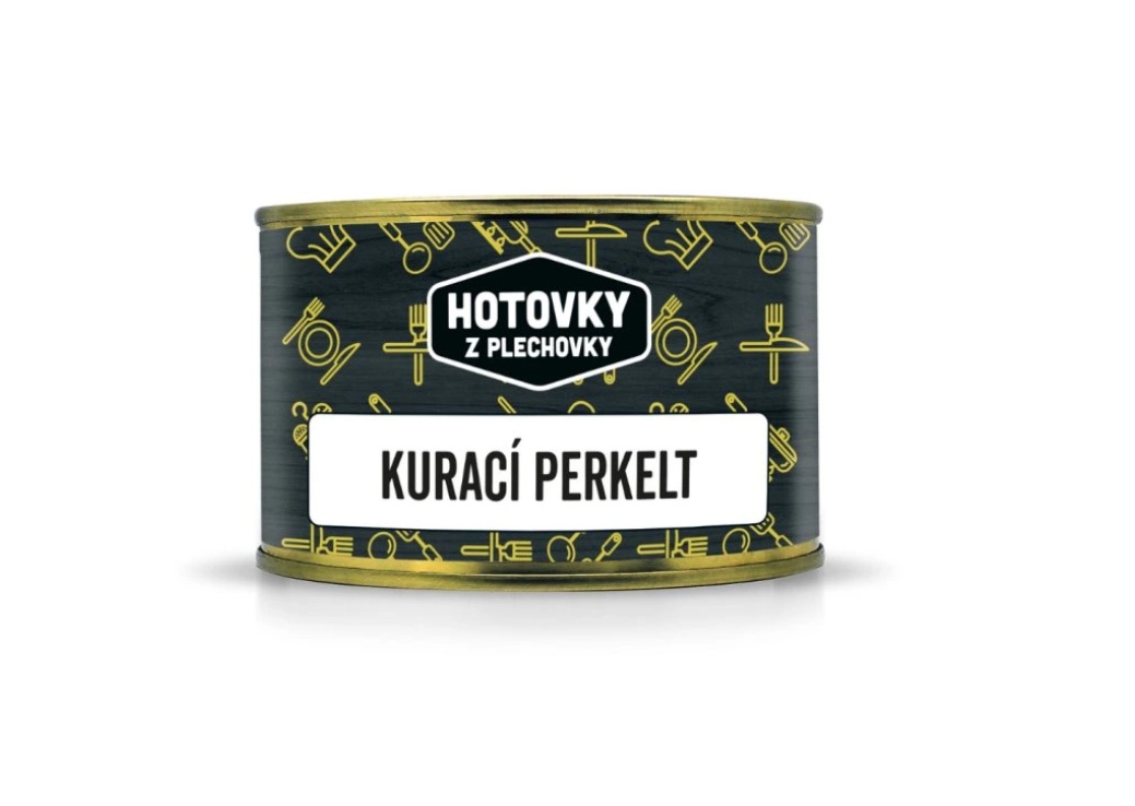 Hotovky z plechovky Jedlo Hotové Kurací perkelt 800g