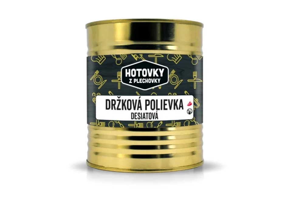 Hotovky z plechovky Jedlo Hotové Držková polievka 800ml