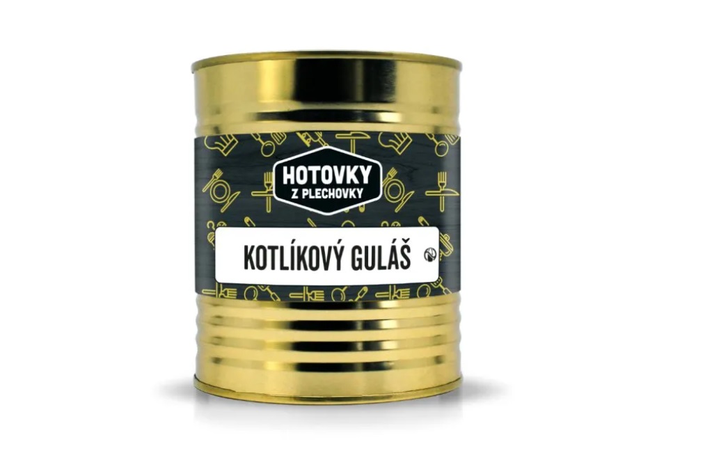 Hotovky z plechovky Jedlo Hotové Kotlíkový guláš 400ml