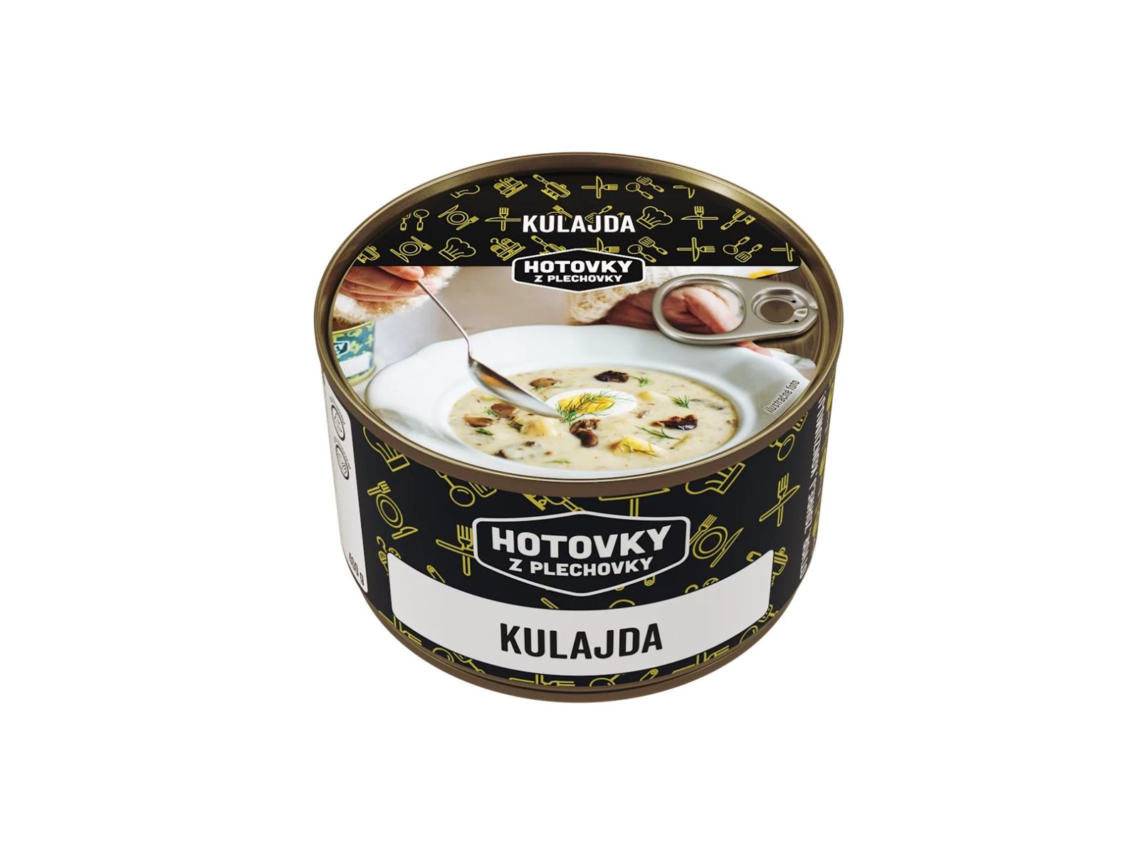 Hotovky z plechovky Jedlo Hotové Kulajda 800ml