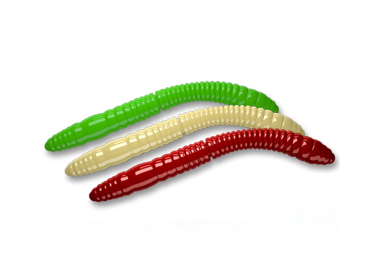 Libra Lures Gumená Nástraha Fatty D'Worm Tournament 55mm 12ks Olive 031