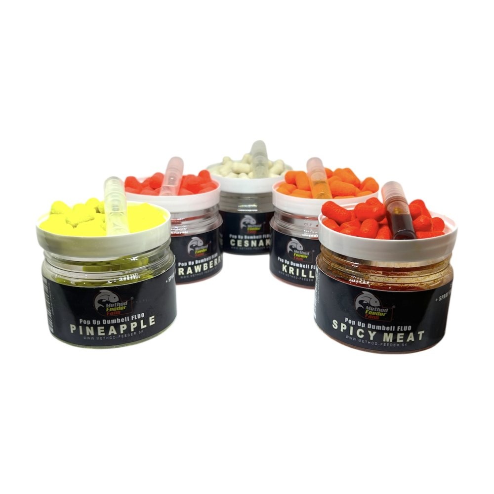 Method Feeder Fans Nástraha Pop Up Dumbell 8x15mm 100ml Spicy Meat