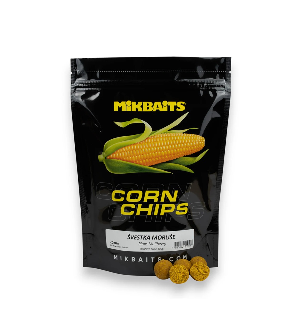 Mikbaits Boilies Corn Chips Tigrí Orech 24mm 300g