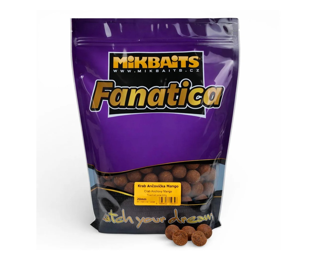 Mikbaits Boilies Fanatica Krab Ančovička Mango 900g 20mm