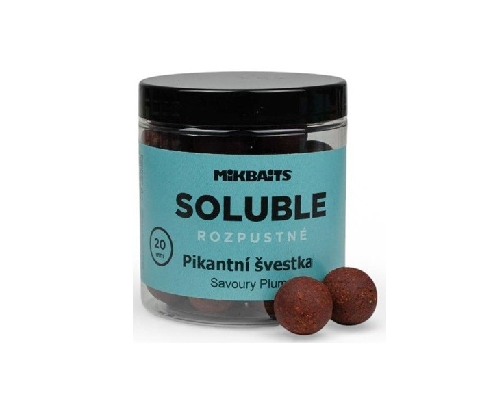 Mikbaits Boilies Rozpustné Soluble 250ml Jahoda 20mm