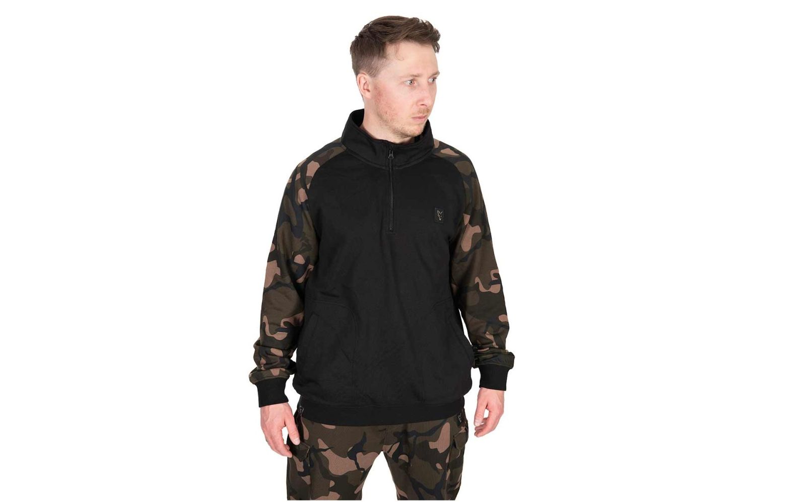 Fox Mikina LW BLack Camo Qtr Zip veľ.S