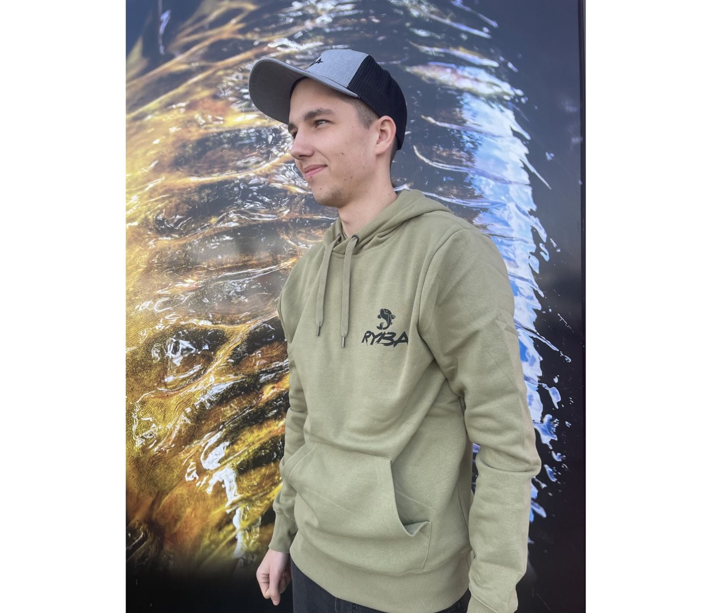 RYBA Mikina RYBA Light Khaki veľ.M