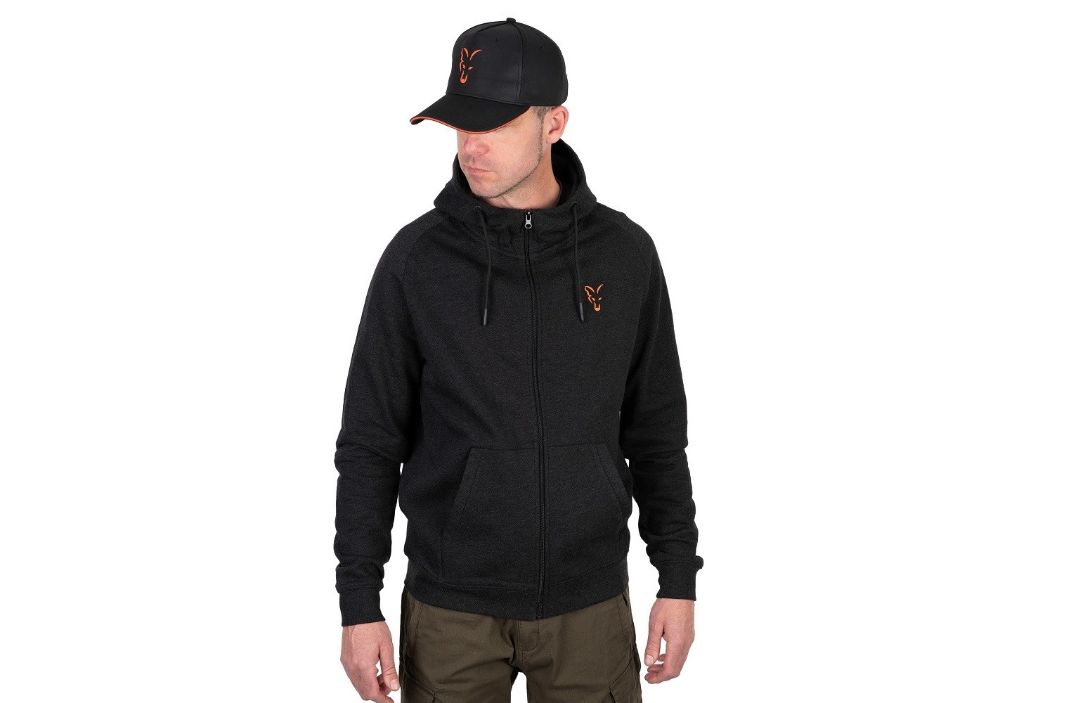 Fox Mikina Lightweight Hoodie Orange Black veľ.S