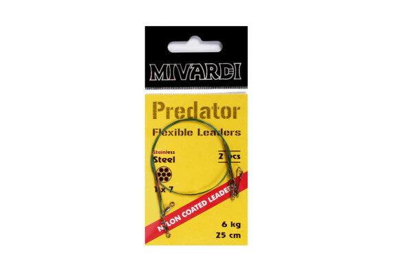 Mivardi Lanko (obratlík + karabína) Wire leaders 35cm 9kg