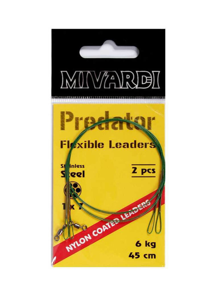 Mivardi Lanko (obratlík + očko) Wire leaders 45cm 9kg