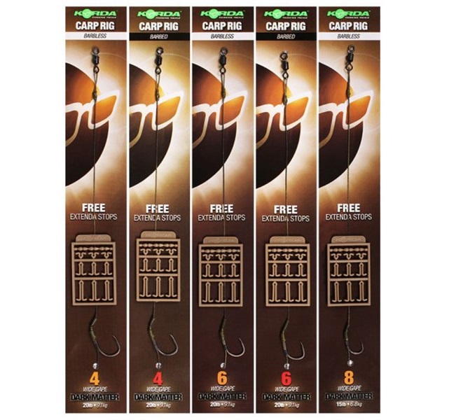 Korda Nadväzec Dark Matter Rig 15lb veľ.8
