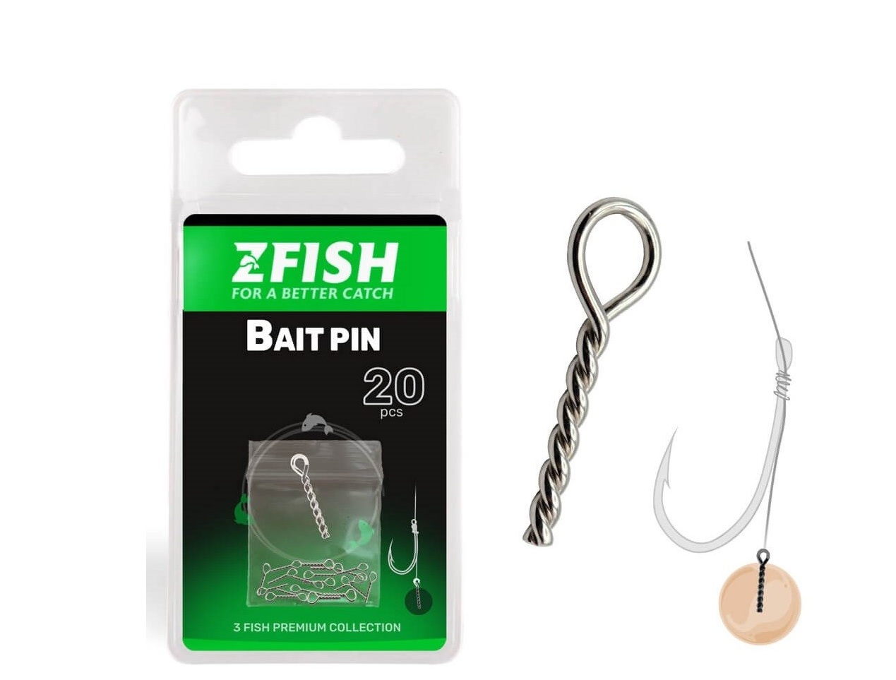 Zfish Nástrahový Tŕň Bait Pin 10mm