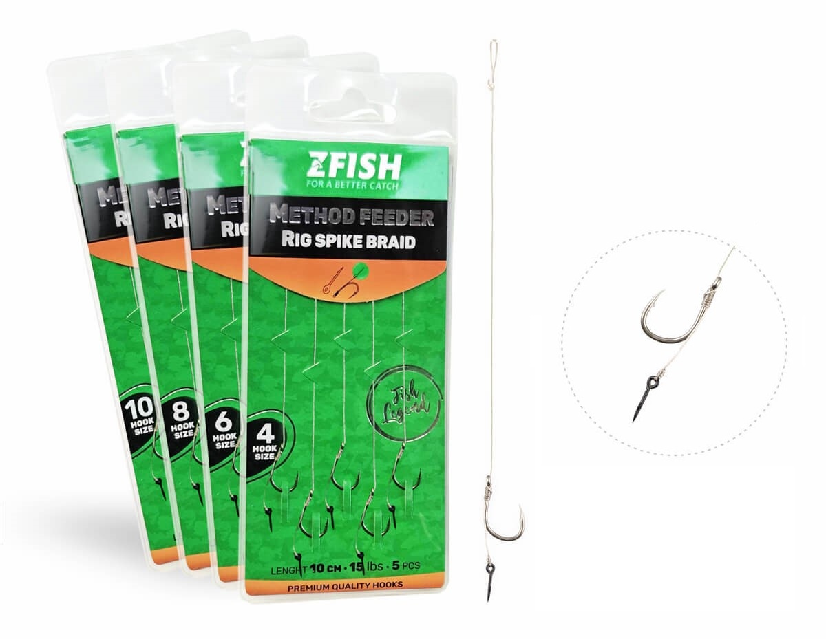 Zfish Nadväzec Method Feeder Rig Spike Braid 5ks veľ.10