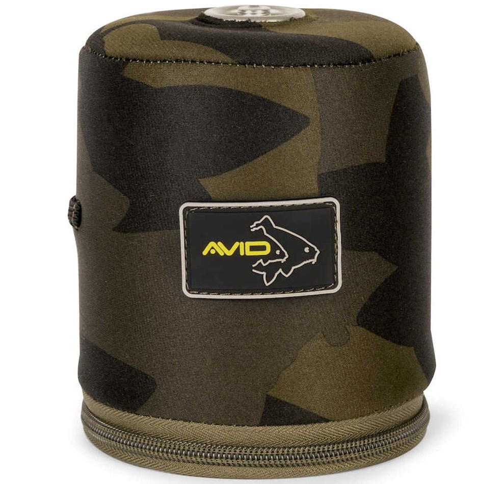 Avid Carp Obal na Kartušu Camo Neoprene Gas Canister Holder