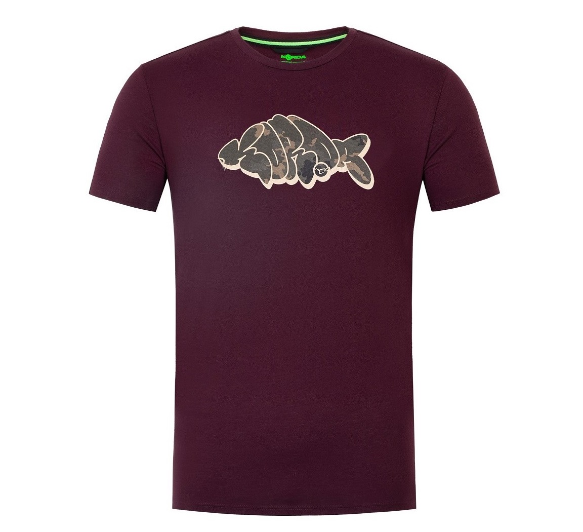 Korda Tričko Outline Tee Burgundy veľ.M