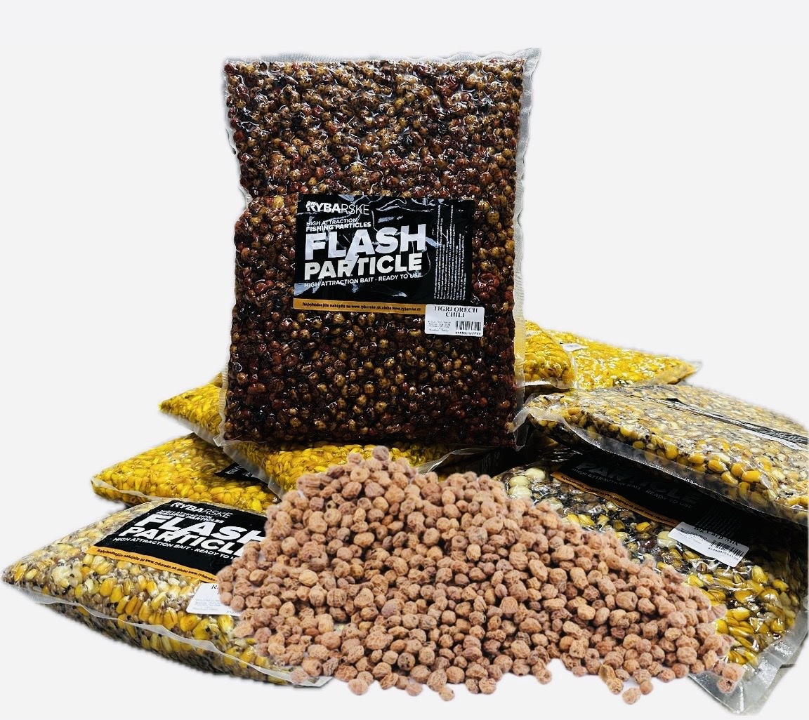 RYBA Partikel Flash Tigrí orech Chilli varený 3kg