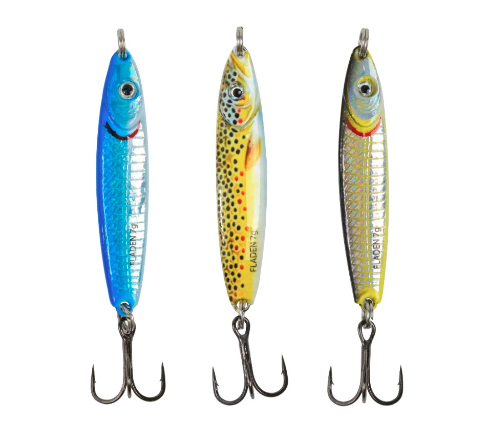 Fladen Pilker Holo Twist Spoon 7g Blue Silver