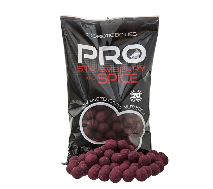 Starbaits Boilies Probiotic Strawberry Spice 24mm 800g