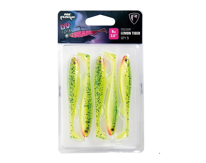 Fox Rage Gumená nástraha Slick Shad UV 11cm 4ks Motor Oil