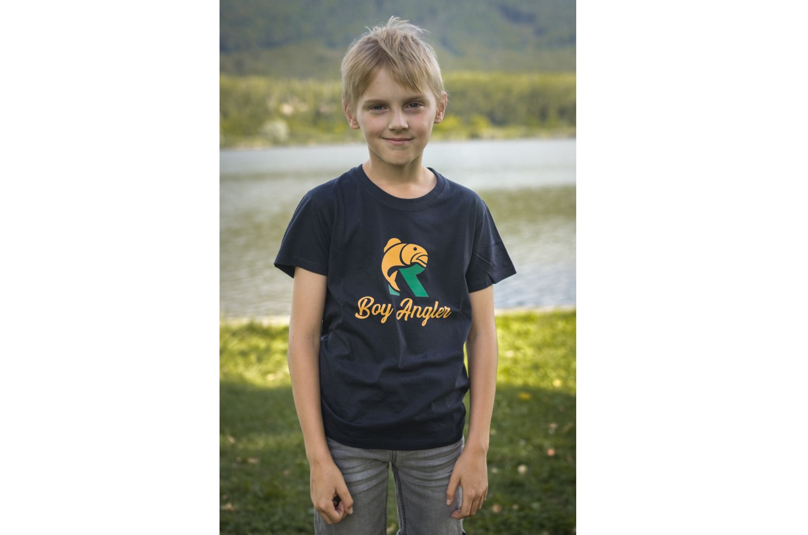 RYBA Tričko Detské Boy Angler Navy 134cm 8-9 roky