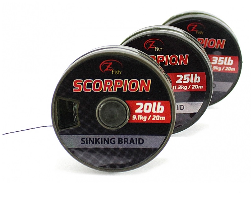 Zfish Šnúrka Scorpion Sinking Braid 25lb 20m