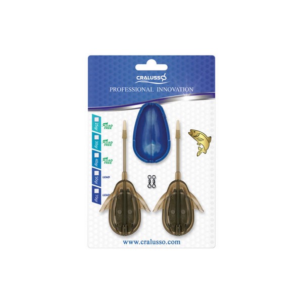 Cralusso Set Kŕmitko Method Double Chance 2ks + formička 50g