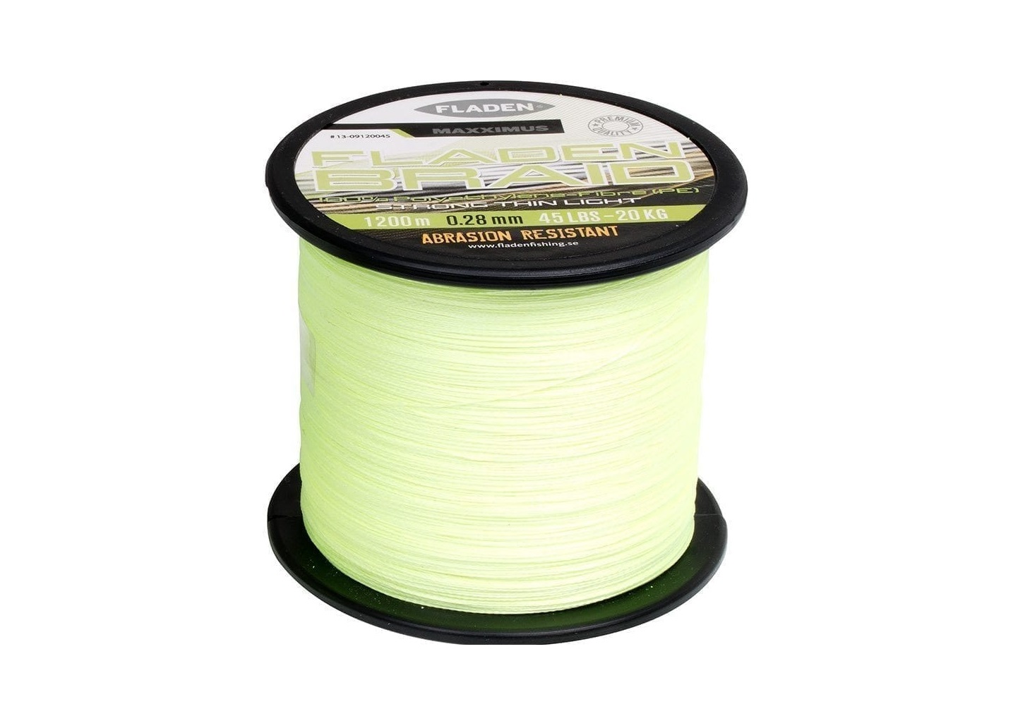 Fladen Šnúra Maxximus PE 1200m Žltá 0,35mm 30kg