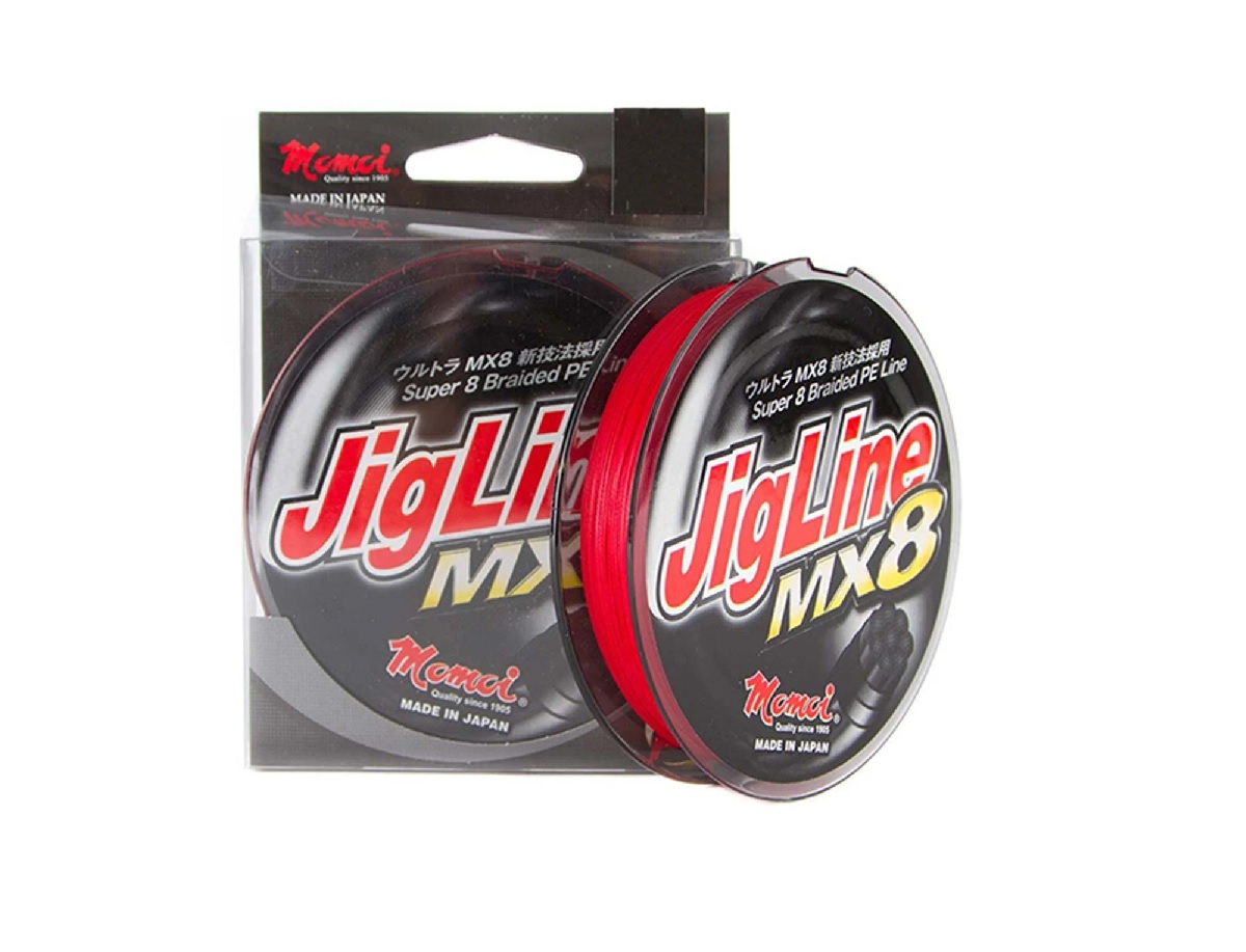 Momoi Šnúrka JigLine MX8 Red 150m 0,12mm