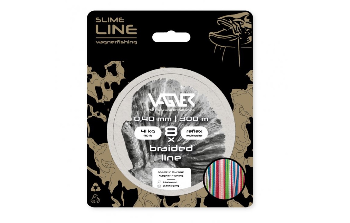 Vagner Šnúra sumcová Braided Line Reflex Multicolor 300m 0,40mm
