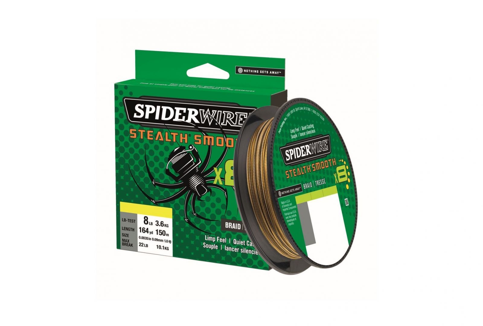 Spiderwire Šnúra Stealth Smooth 8 Camo 150m 0,06mm 5,4kg