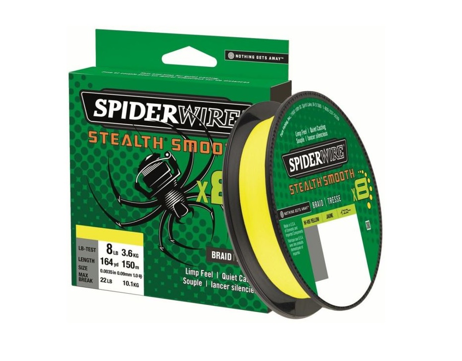 Spiderwire Šnúra Stealth Smooth 8 Yellow 300m žltá 0,13mm 11,2kg
