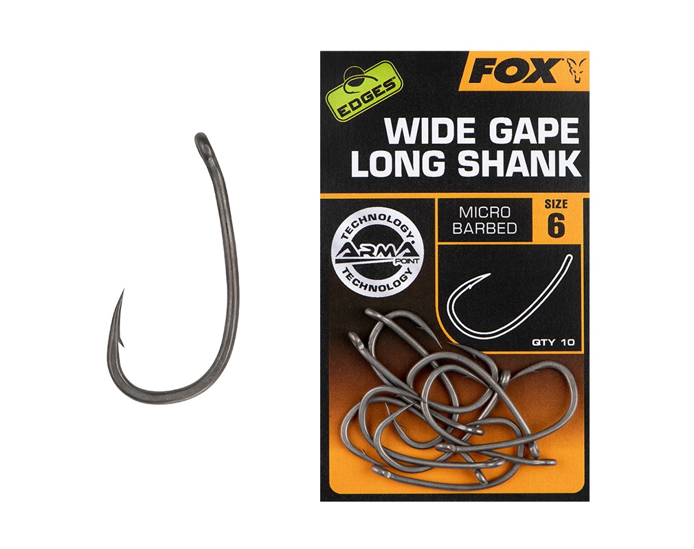 Fox Háčiky Edges Super Wide Gape Long Shank veľ.4