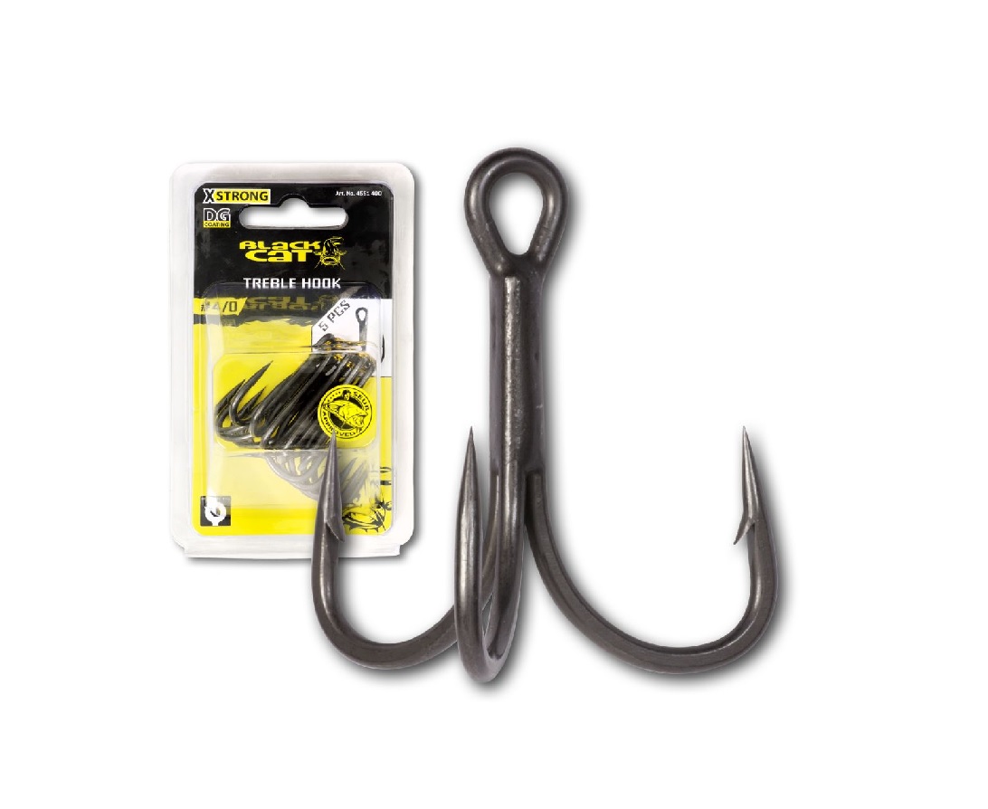 Black Cat Trojháčiky sumcové Treble Hook 2/0 5ks
