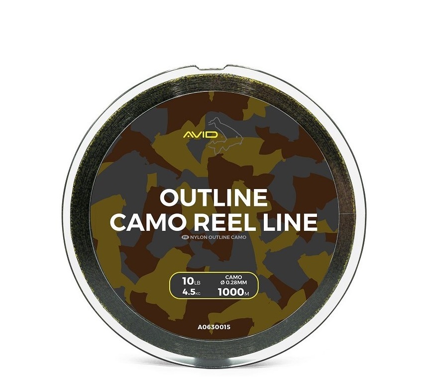 Avid Carp Vlasec Outline Camo Reel Line 1000m 0,28mm