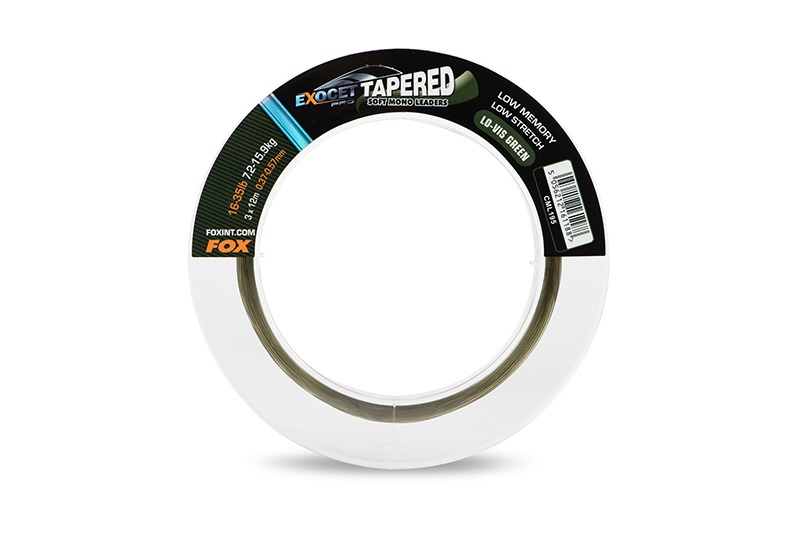 Fox Vlasec šokový Exocet Pro Tapered Leader 3x12m 0,33-0,50mm